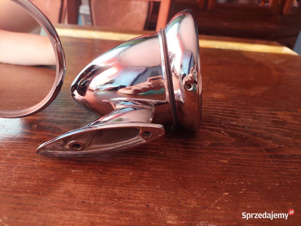 Lusterka retro chromowane uniwersalne Kłoczew