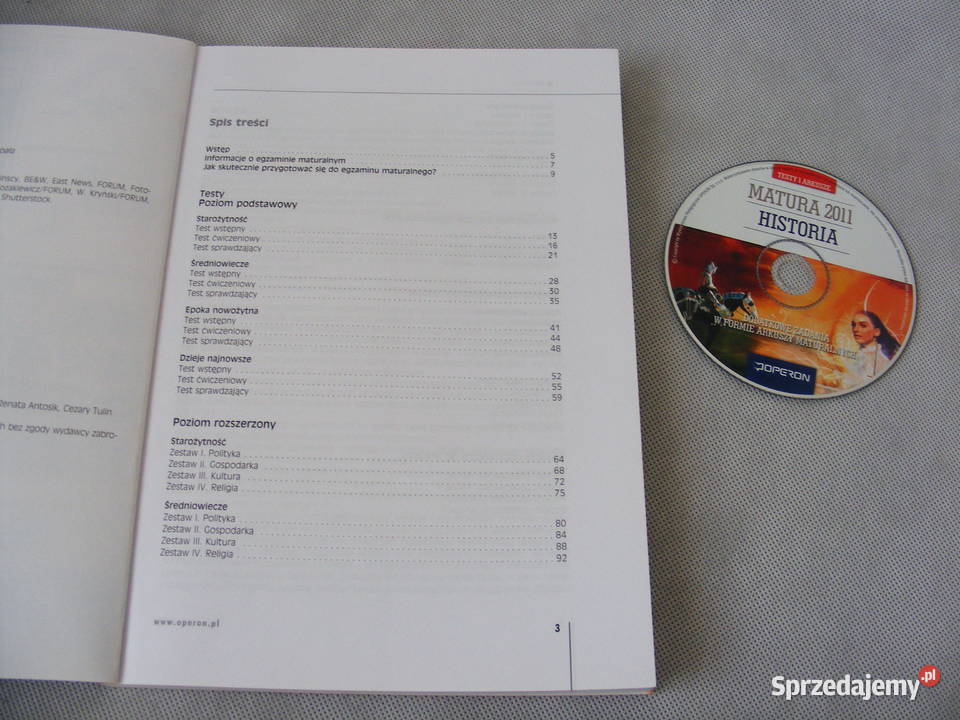 Historia matura Vademecum Testy i arkusze Oborniki Śląskie