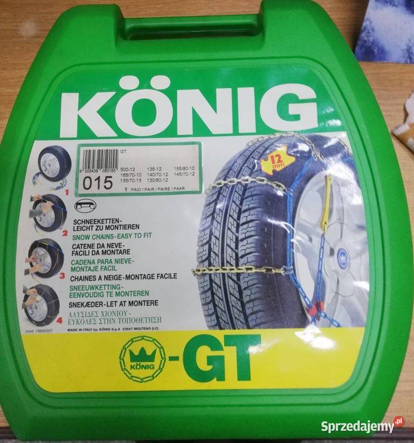 Łańcuchy śniegowe na koła Knig GT 015 Kielce
