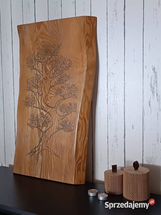 Złote Drzewo w Jesionie Obraz Żywica Live Edge Żywiec sprzedam