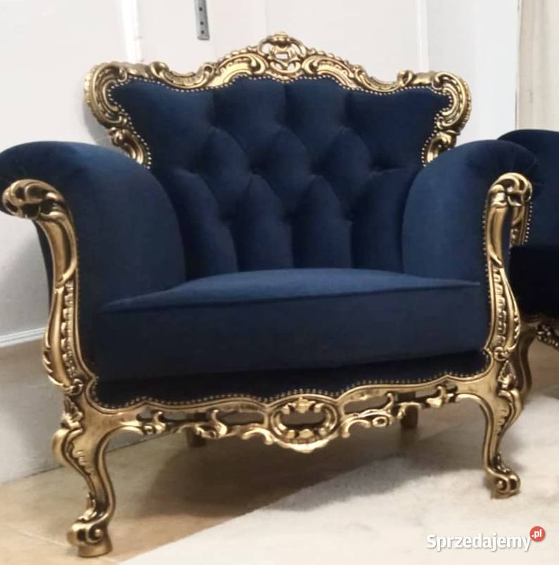 Komplet wypoczynkowy Ludwikowski barokowy sofa Jagodnik
