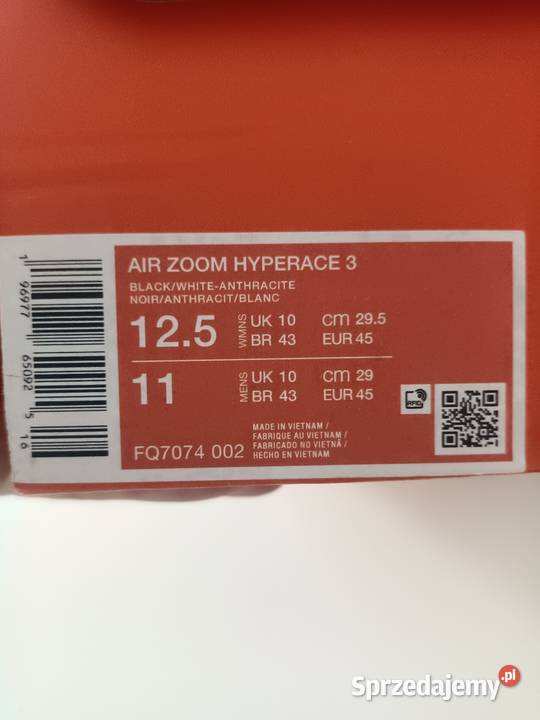 Nike zoom hyperace 3 45 295 nowe Białystok