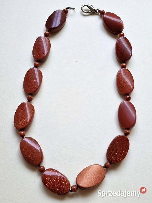 PIASEK PUSTYNI KAMIEŃ SZCZĘŚCIA NASZYJNIK ETNO Naszyjniki Częstochowa sprzedam