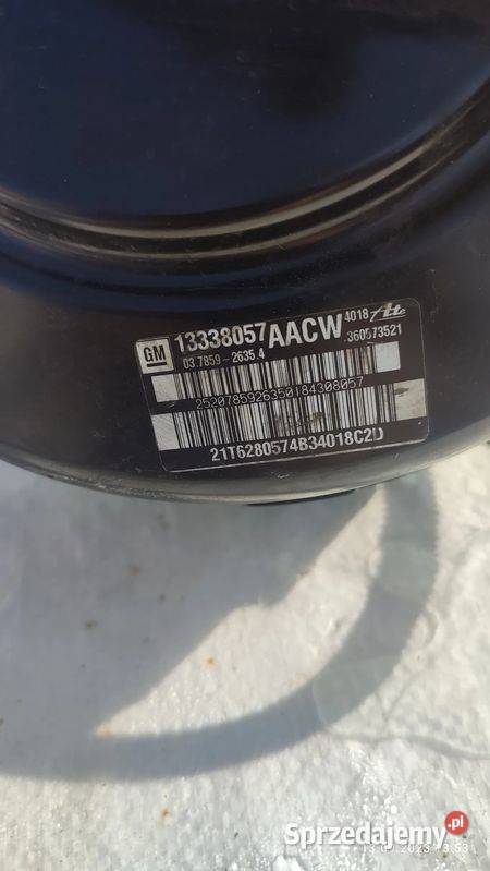 3HGCSERWO POMPA HAMULCOWA OPEL ASTRA J IV Włoszczowa