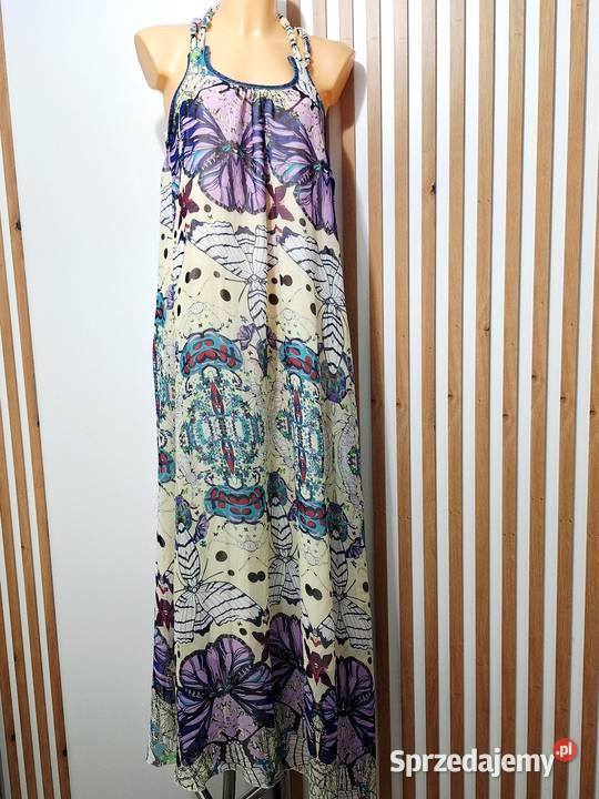 SM Sukienka lato Styl boho fioletowy Braniewo