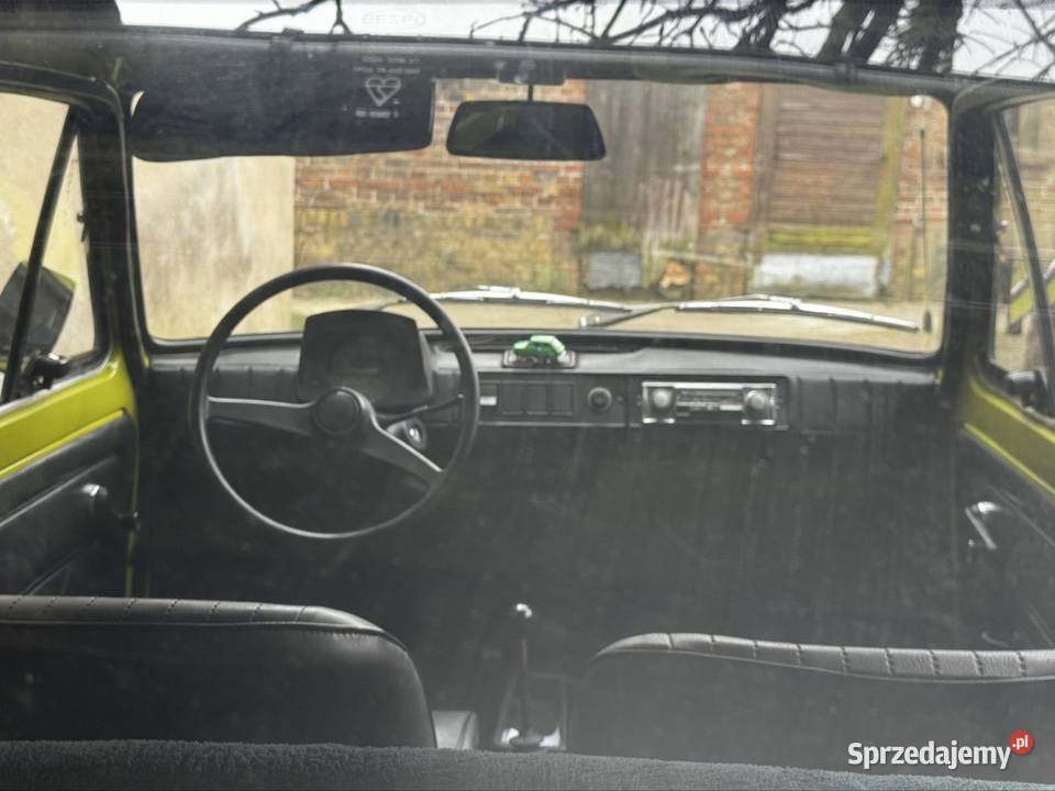 Polski Fiat 126p 600 1978 w ślicznym kolorze 30008km Nowy Tomyśl