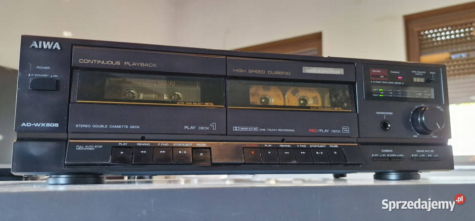 Magnetofon catette deck Aiwa ADWX505 AD WX 505 Audio Międzychód