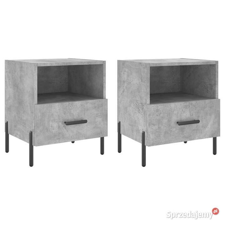 Szafki nocne 2 szarość betonu 40x35x475 WM827461 Warszawa
