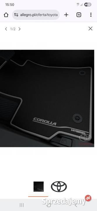 Dywaniki welurowe orginalne Toyota corolla E21 Warszawa