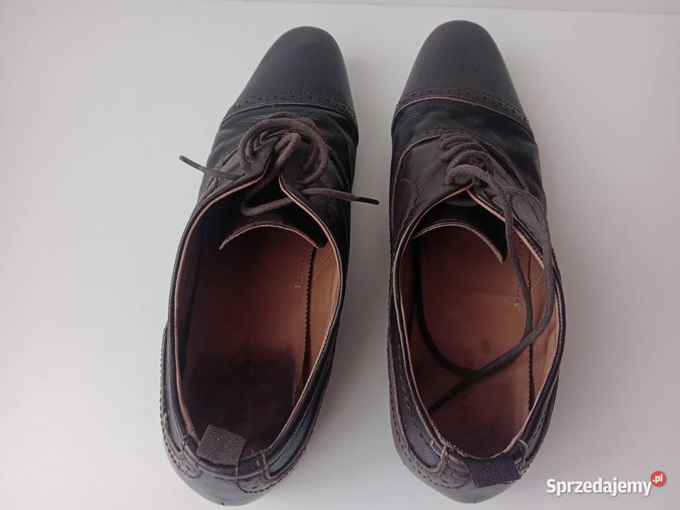 Buty skórzane Zara r 4445 brązowe Półbuty Mielec sprzedam