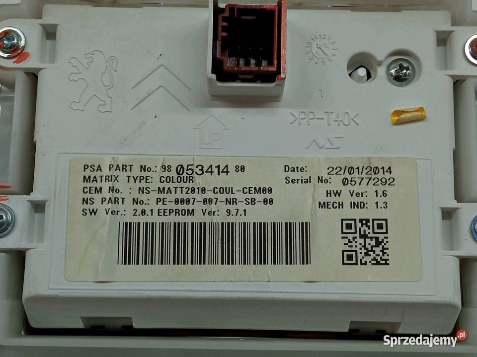 LICZNIK EU 9805341480 16 D Peugeot 2008 I