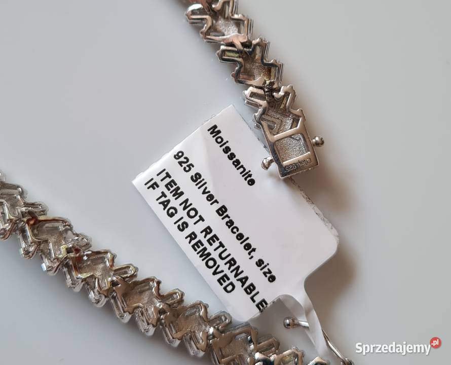 Bransoletka z moissanitami srebro 925 Otwock sprzedam