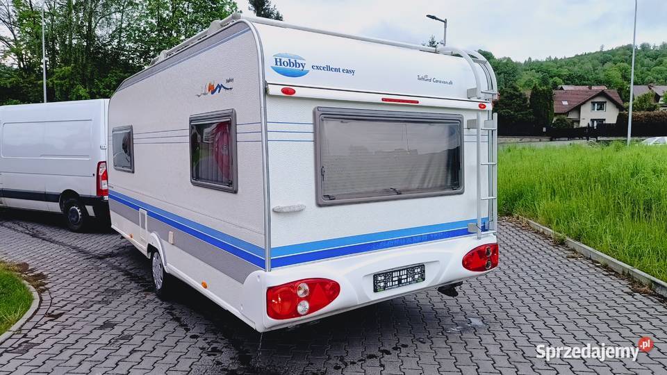 przyczepa kempingowa HOBBY 2004 campingowa śląskie Międzybrodzie Bialskie