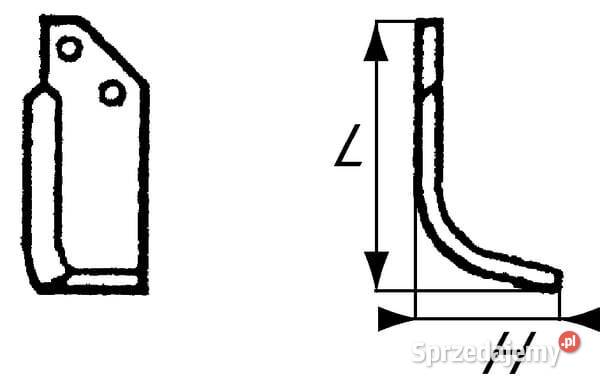 Nóż frezujący prawy 202x145x105mm 10mm pasuje do Kamionna sprzedam