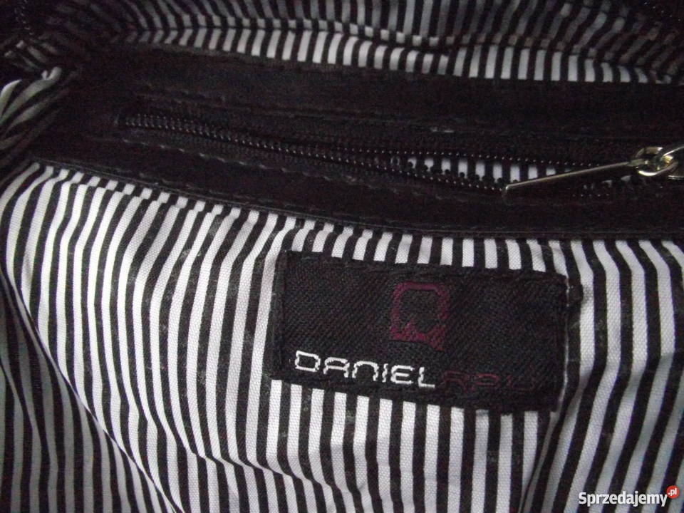 MARKOWA LISTONOSZKA Z NATURALNEJ SKÓRY DANIEL 20cm