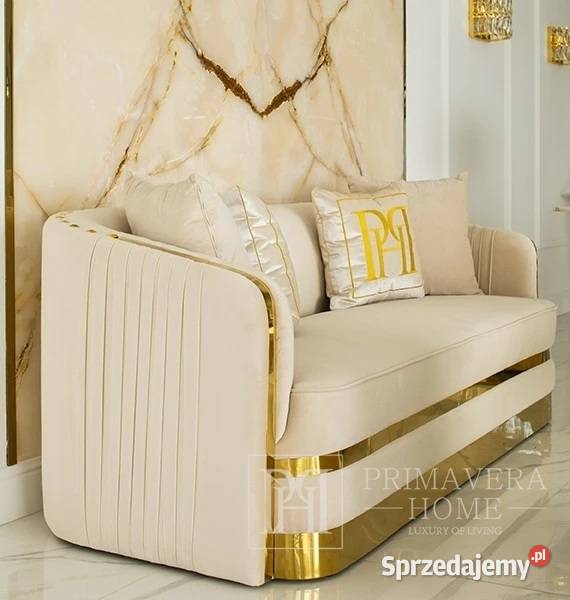Elegancka sofa plisowana nowojorska w kolorze sprzedam
