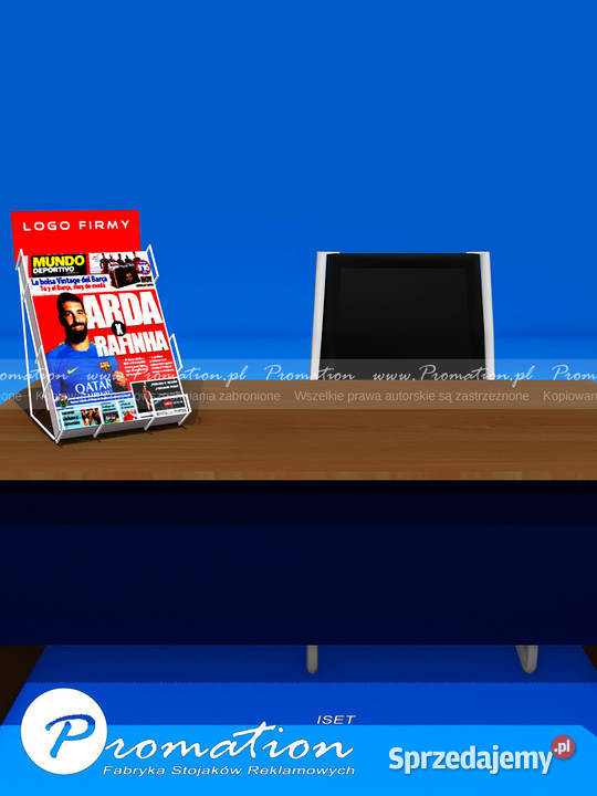 Stojak na gazety i prasę formatu A3 ladowy