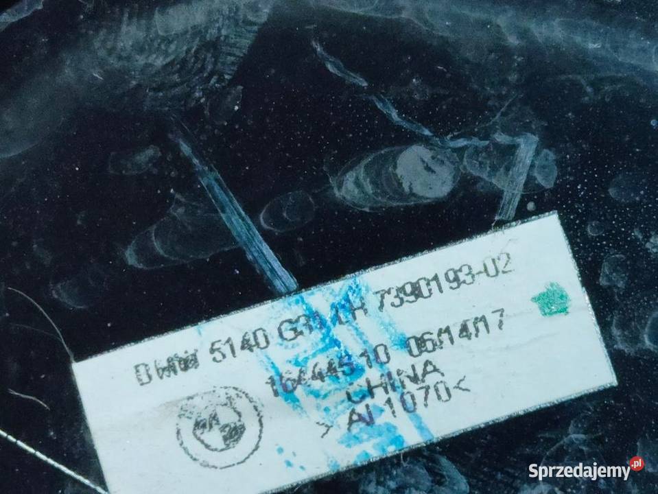 Ramka Listwa Szyby Lewy Tył BMW 5 G31 7390193 wielkopolskie Pleszew