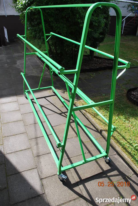 Stojak magazynowy na rolki rulony materiału Bydgoszcz