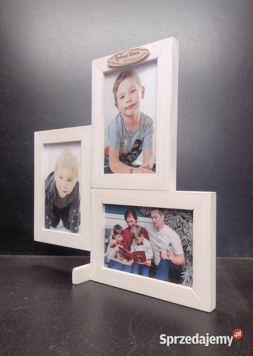 Ramka Na Zdjęcia 10x15 DREWNO Napis DEDYKACJA sprzedam