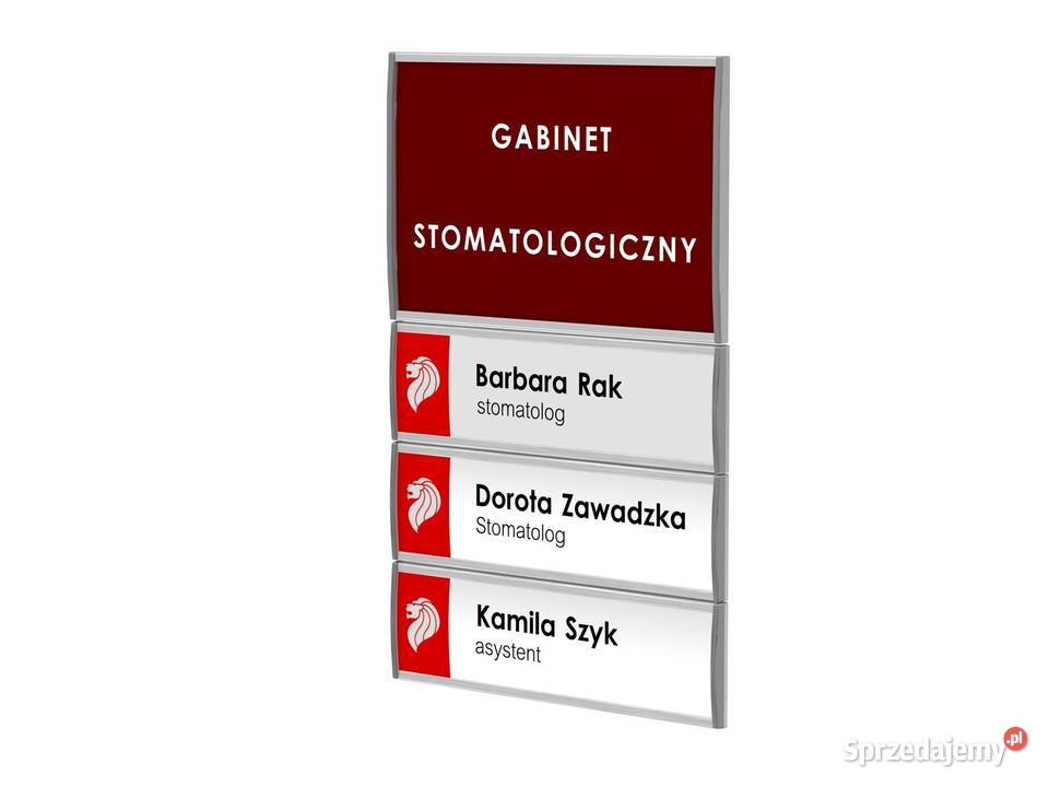 Tabliczki przydrzwiowe 107mm art 073 4 moduły mazowieckie Kotorydz