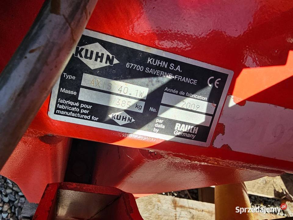 Rozsiewacz nawozu KUHN AXIS 401 Waga Komputer mazowieckie