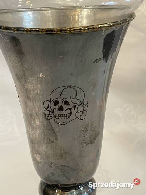 Posrebrzany Kielich Oficerski Totenkopf III Kraków