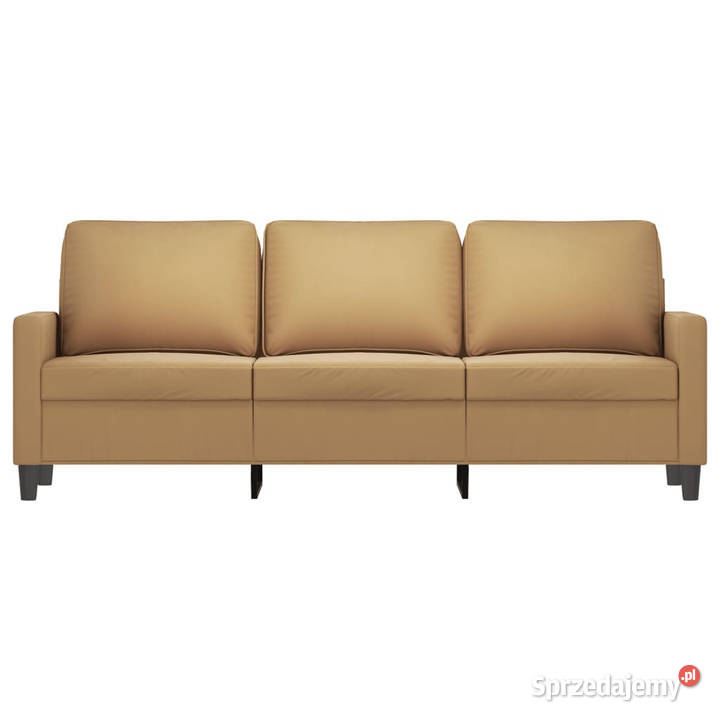 Sofa 3osobowa brązowa 180 tapicerowana aksamitem Warszawa
