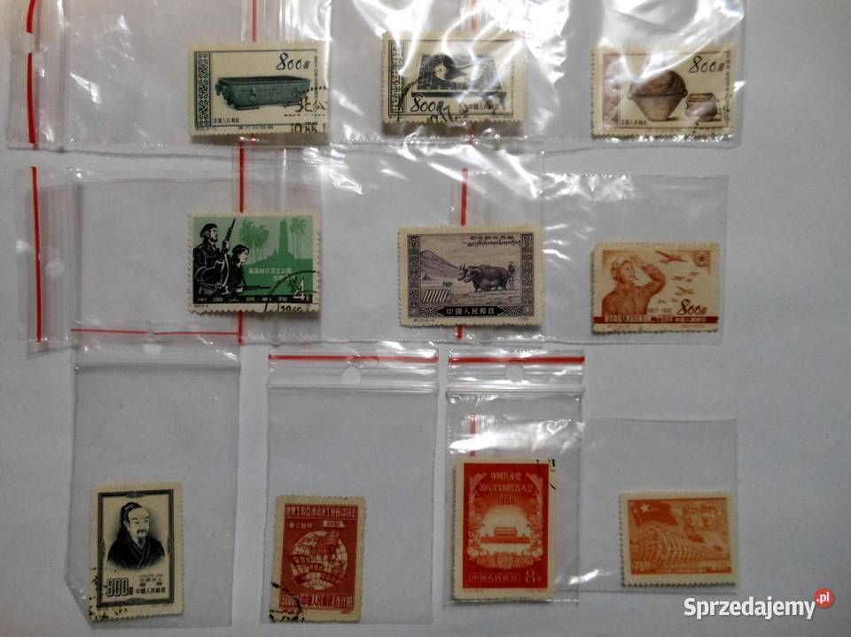 Ciekawe chińskie znaczki Antyki, Sztuka, Kolekcje Bartoszyce