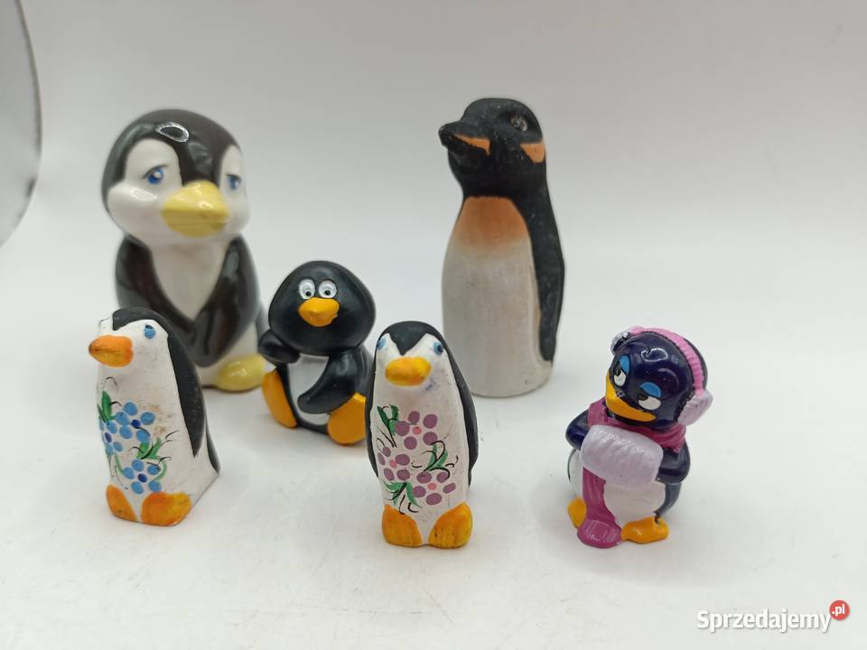 Ozdoby mini ptaki pingwiny rodzina lubelskie Zamość
