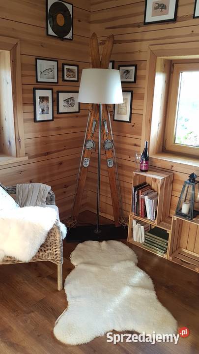 Lampa stare narty lampa z nart loft vintage Wrocław