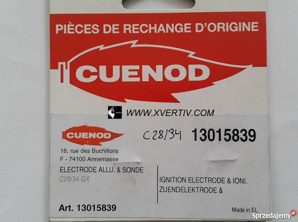 Cuenod C3428 GX GAZ Elektroda płomienia i Sklep Kraków