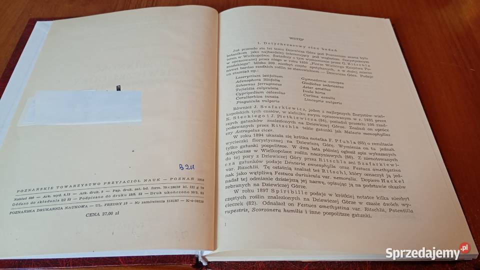 Roślinność Dziewiczej Góry pod Poznaniem Halina Gdańsk