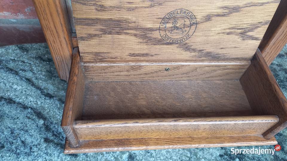 Lustro w drewnianej ramie ze szkatułką schowkiem Gawroniec sprzedam