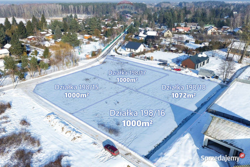 Teren 4072m Kajetany gm Nadarzyn Czarny Las 63m sprzedam