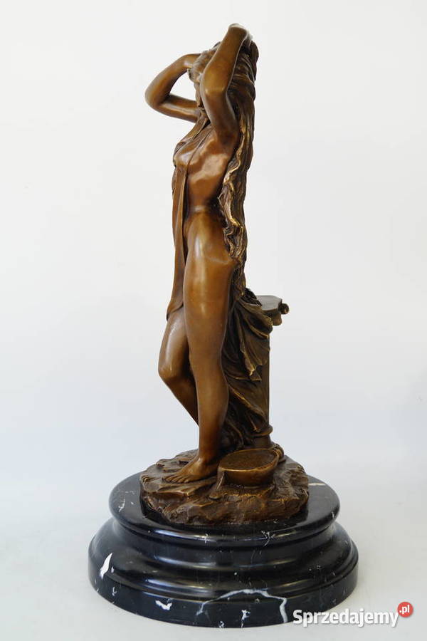 Kobieta filarze figura z brązu rzeźba secesja wielkopolskie Gizałki sprzedam