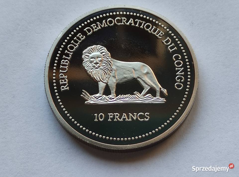 MONETA CONGO 10 FRANCS 2003 KAMELEON Pruszków