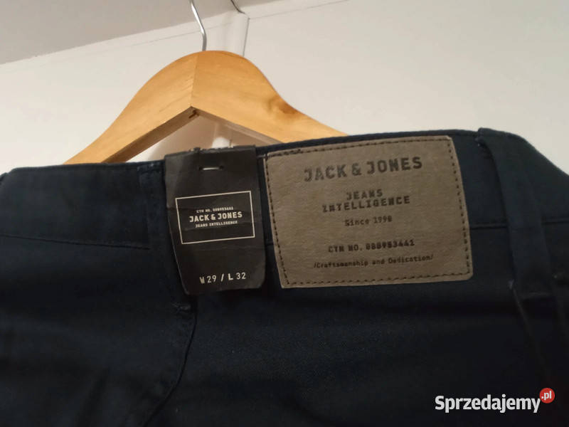 Jack i Jones Męskie Ciemny Niebieski Spodnie Jack&Jones Odzież wyjściowa Kudowa-Zdrój