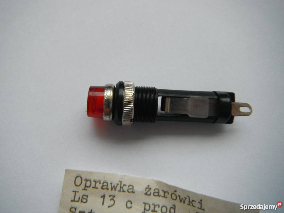 Oprawa żarówki Ls 13c Lumel czerwona Nowe Chlewiska