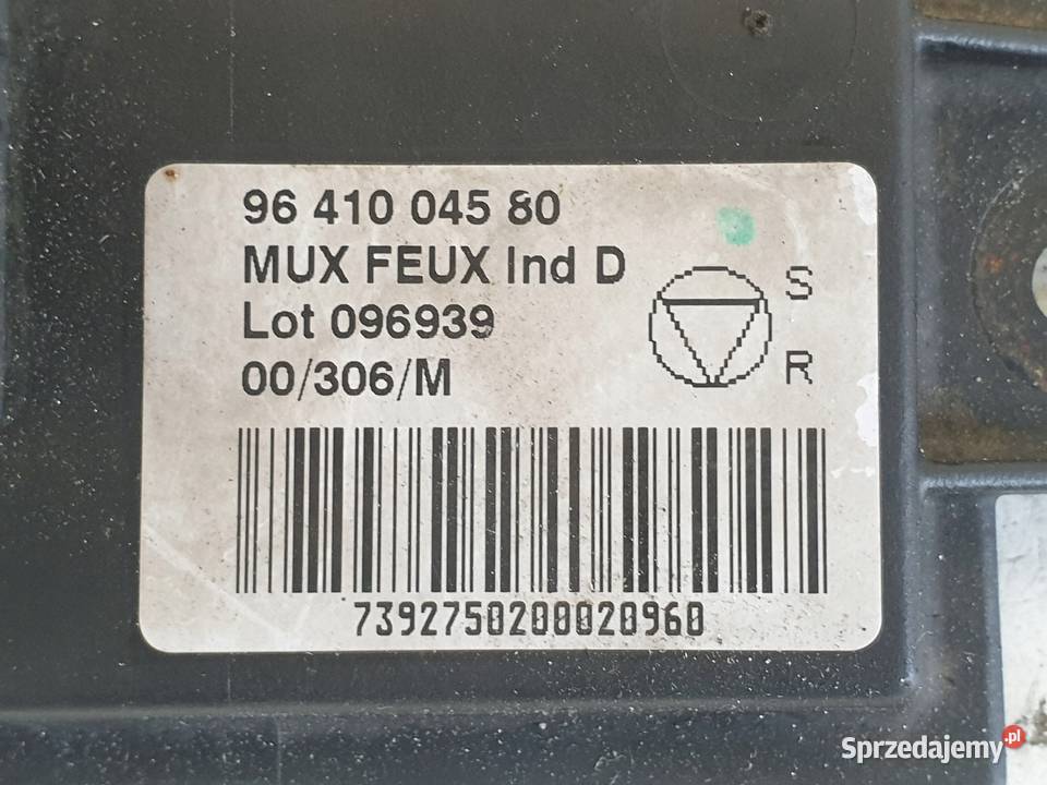 Peugeot 607 MODUŁ sterownik ZAPŁONU 9641004580 Pozostałe