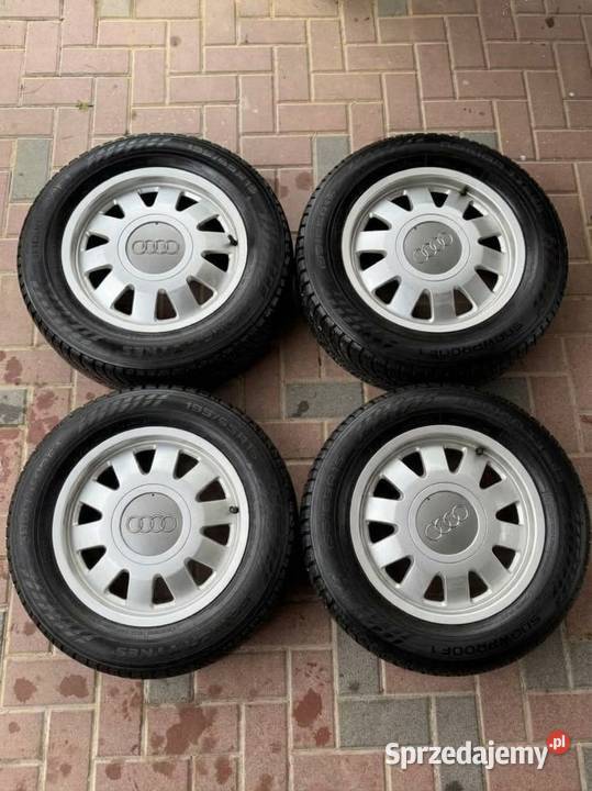 Oryginalne alufelgi Audi 15 Opony zimowe Nokian Łęczna