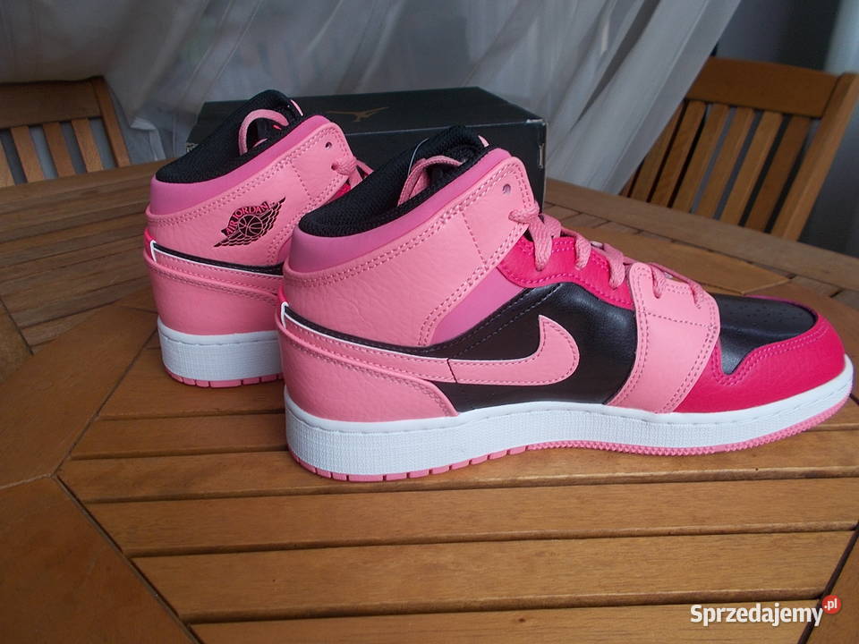 Eur 38 Nike Jordan 1 Mid Coral Chalk Rush Pink wielkopolskie Poznań