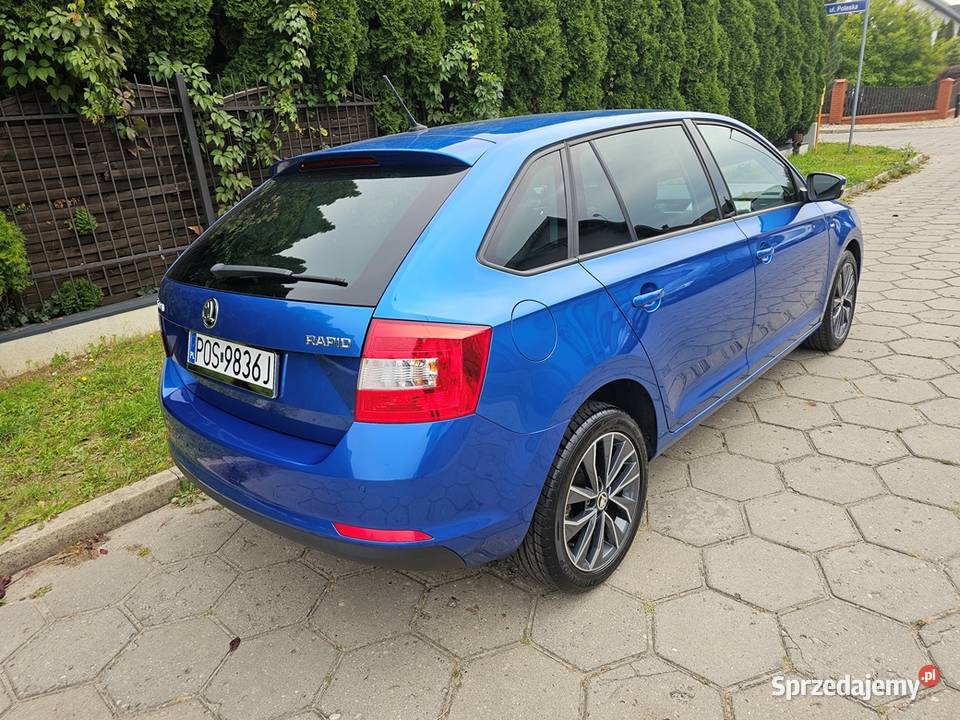 Skoda RAPID II Spaceback 14 TSI DSG 125 2017 r elektryczne lusterka Ostrów Wielkopolski sprzedam