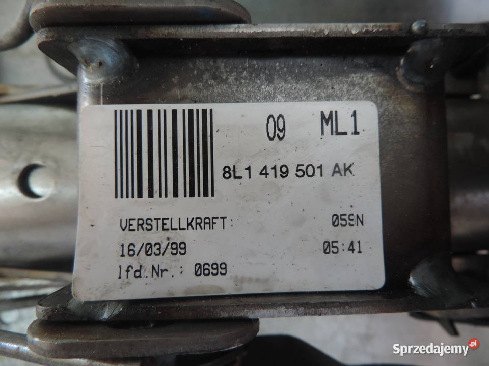 KOLUMNA KIEROWNICZA STACYJKA 8L1419501AK AUDI A3 małopolskie Nowy Sącz