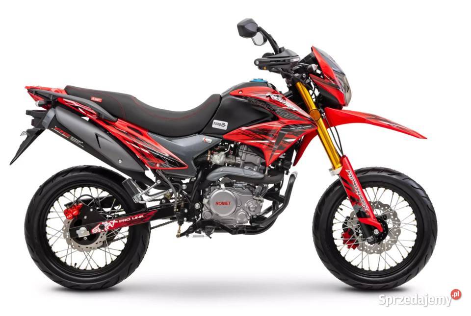 Motocykl ROMET CRS 125cc EURO 5 czerwonoszary 125cm3 Wrocław