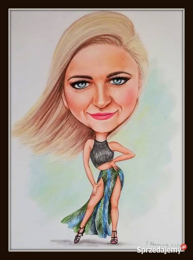 Karykatury rysowane ze zdjęć Pabianice