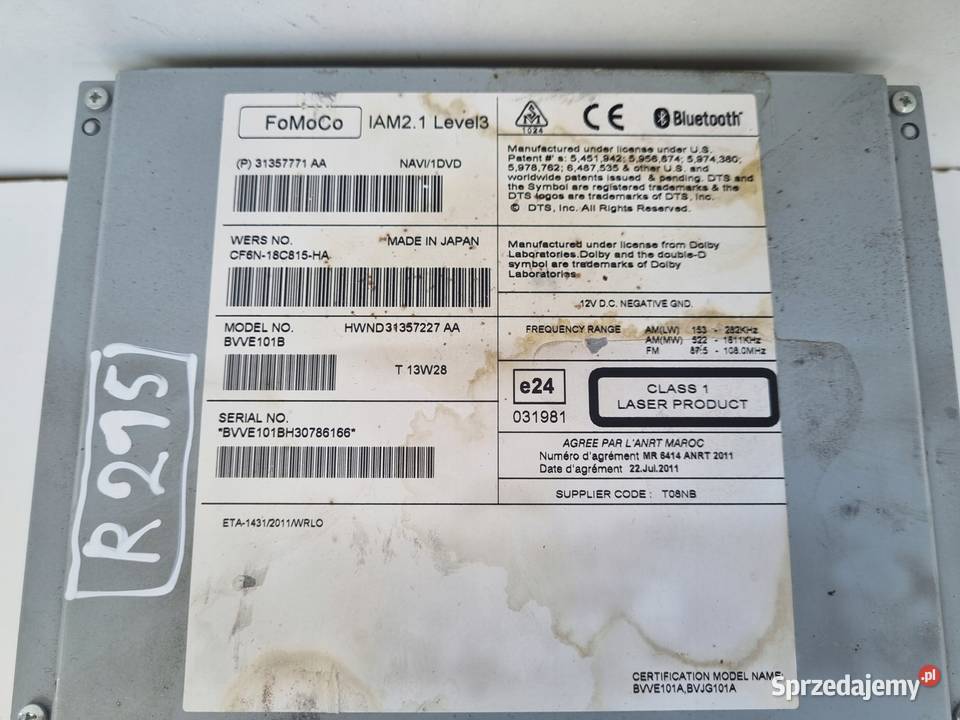 Volvo V40 II V60 S60 II CZYTNIK PŁYT CD radio lubelskie Chełm