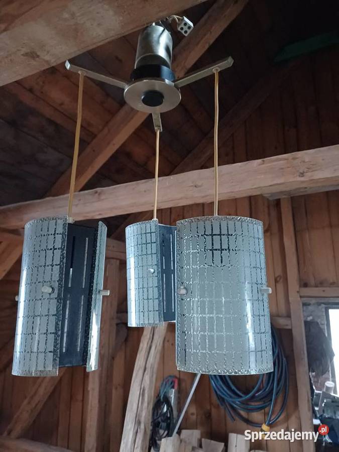Retro lampa wisząca Napako z 1972 roku Kaskada dolnośląskie Lubań