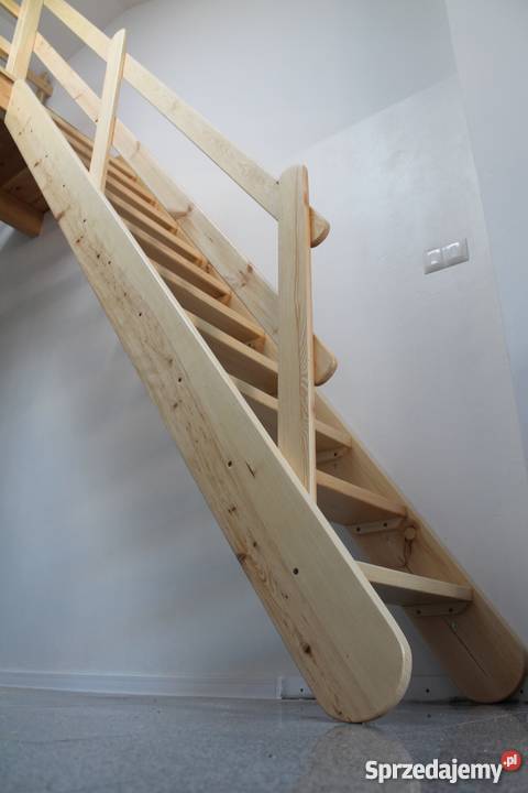 SCHODY SONOWE REGULOWANE MŁYNARSKIE DREWNIANE wewnętrzne Łuków