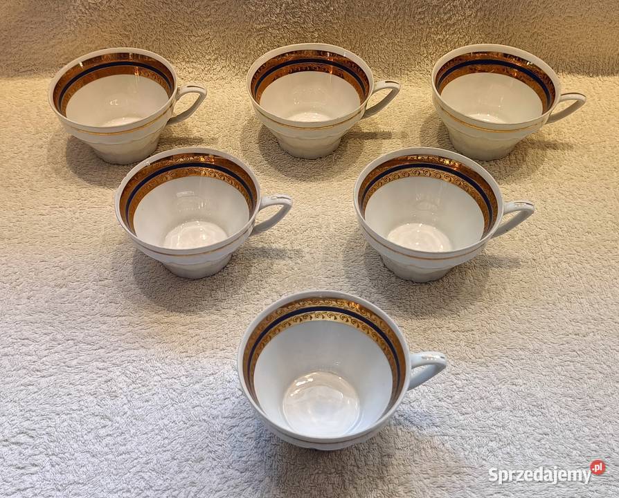 Bogucice Piękny porcelanowy serwis kawowy mazowieckie Brwinów